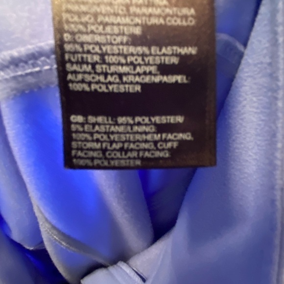 North Face Calentinto Softshell A7WZ Full Zip Jacket Sz S Blue 5% Stretch - Picture 8 of 9